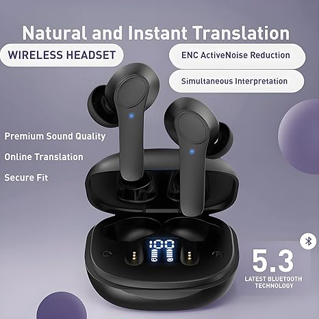 TWS-5.0  B11 BT Translator Earbuds Processor x5