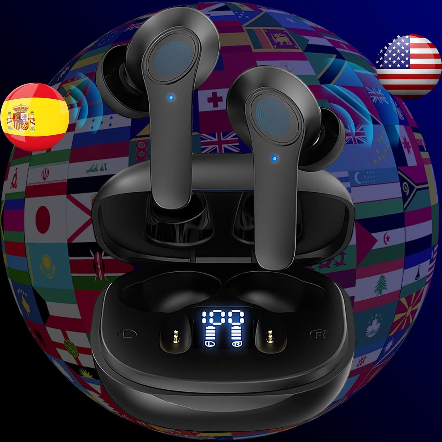 TWS-5.0  B11 BT Translator Earbuds Processor x5